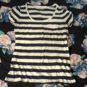 Blue & White Striped Tee